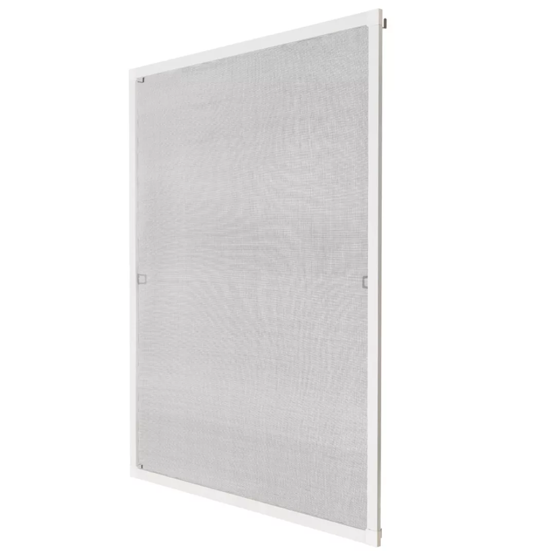 Fliegengitter für Fensterrahmen - 130 x 150 cm, weiß günstig online kaufen