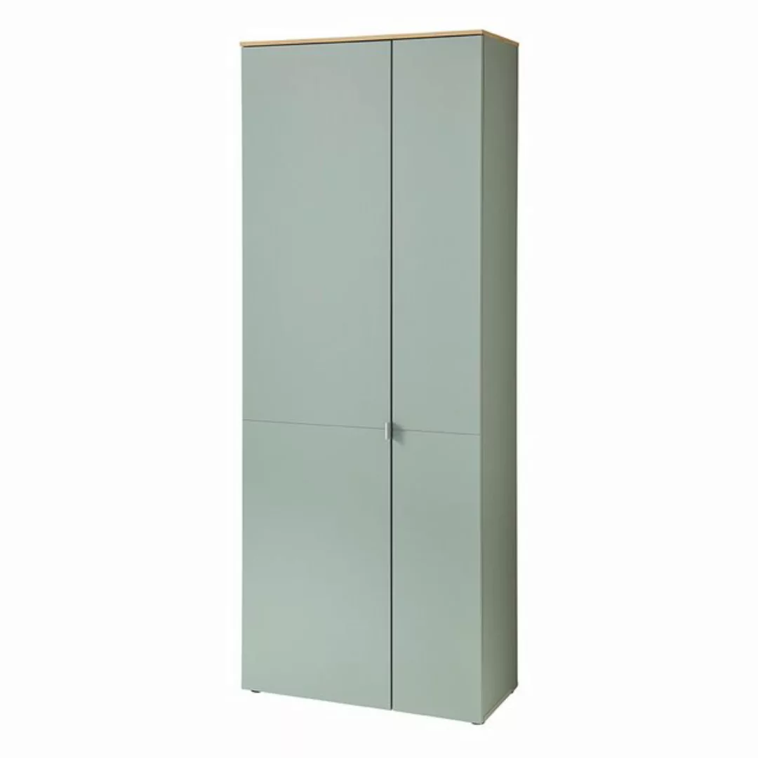 Lomadox Schuhschrank BLISS-36 grün matt Flurschrank Schrank Garderobe 78x20 günstig online kaufen