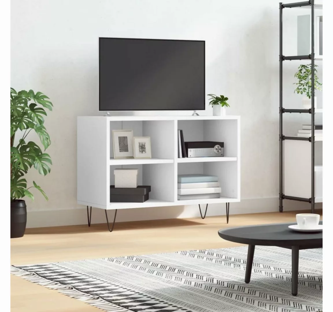 furnicato TV-Schrank Weiß 69,5x30x50 cm Holzwerkstoff günstig online kaufen
