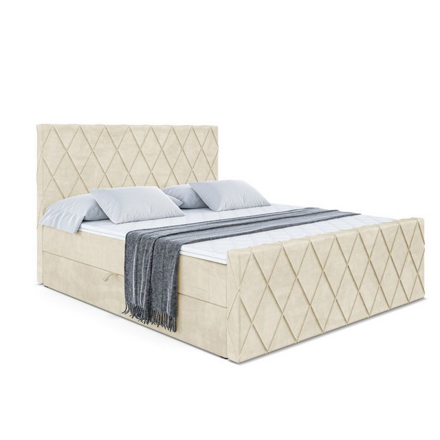 ALTDECOR Boxspringbett LEPARO-Z (Multipocket-Matratze H4. H3 Matratze Bonel günstig online kaufen