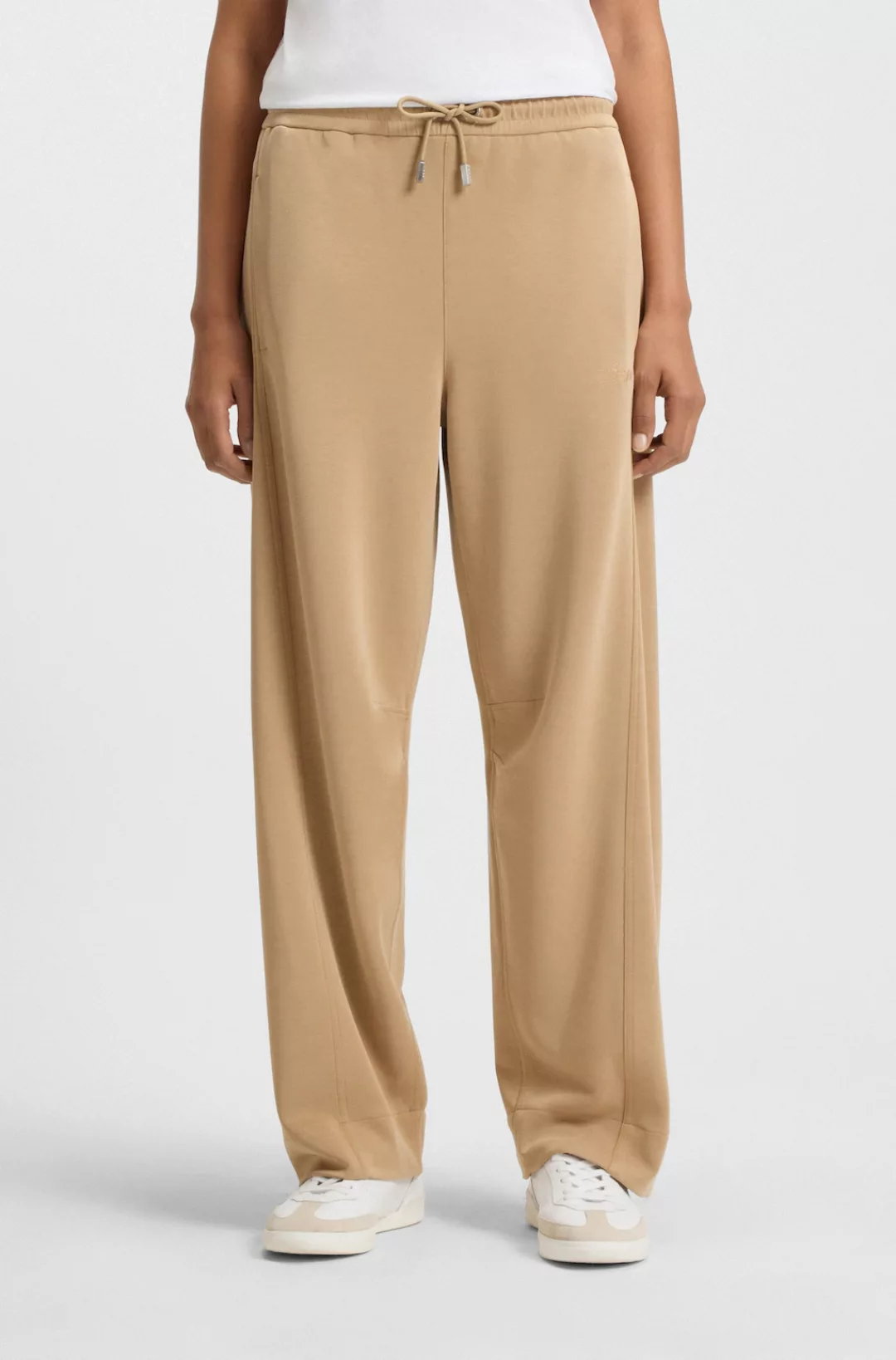 BOSS ORANGE Stoffhose "Elijah Premium Damenmode", Balloon Shape, Cupro Mate günstig online kaufen