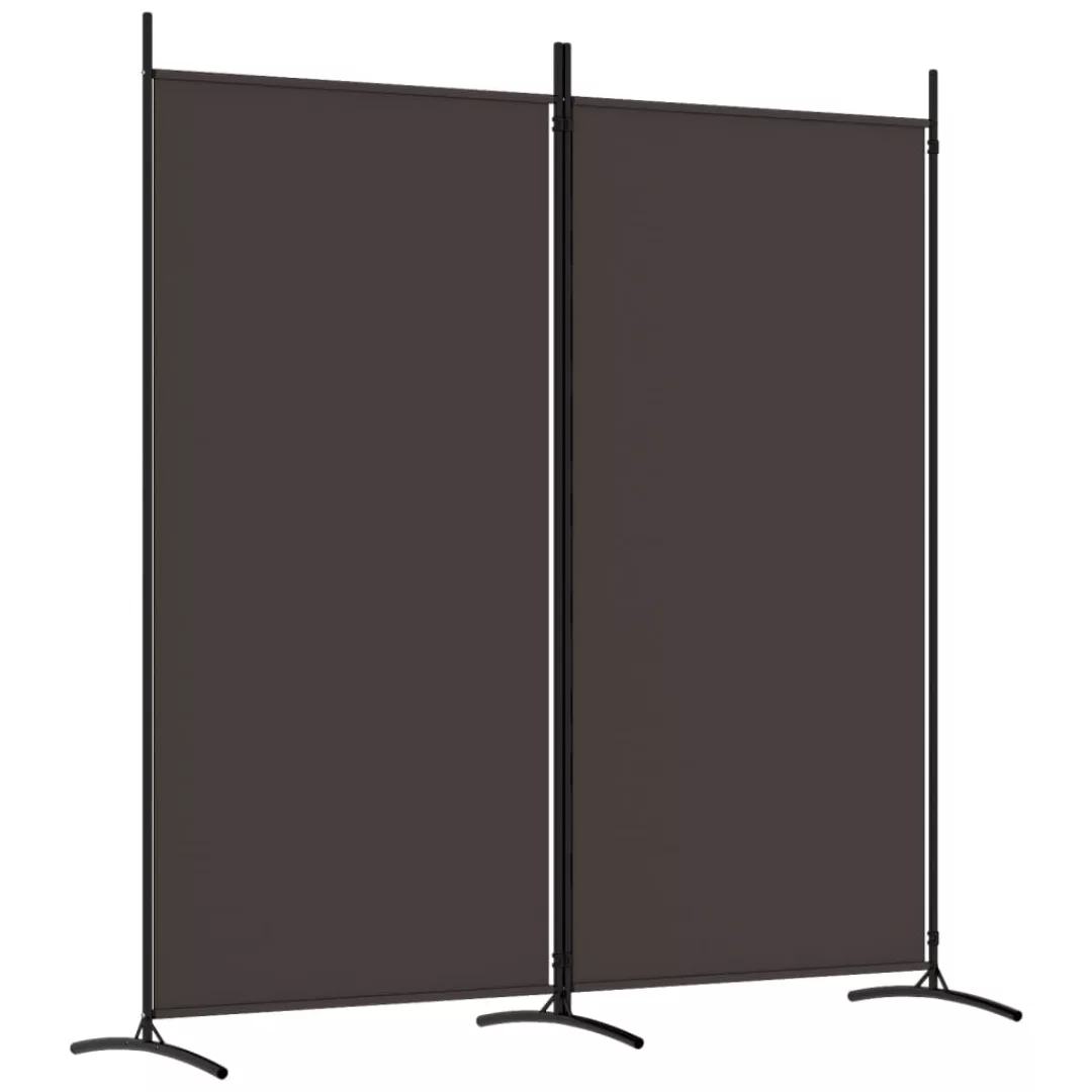 Vidaxl 2-tlg. Paravent Braun 175x180 Cm Stoff günstig online kaufen