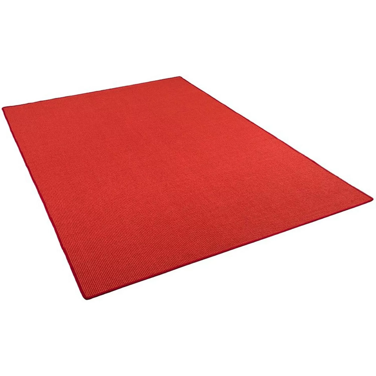 Snapstyle Sisal Natur Teppich Klassisch Rot  80x160 cm günstig online kaufen