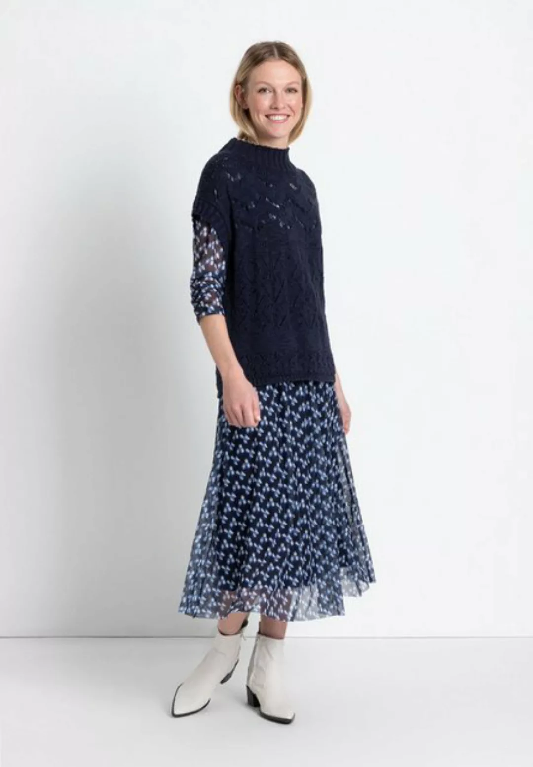 Meshkleid, Dot Print, Frühjahrs-Kollektion günstig online kaufen