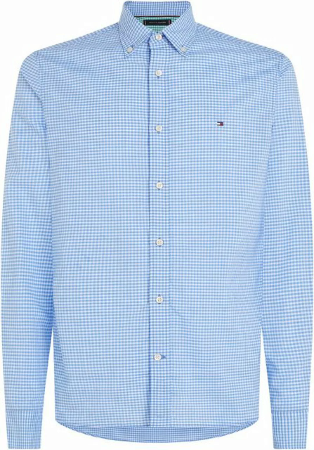 Tommy Hilfiger Karohemd FLEX TEXTURED GINGHAM SF SHIRT mit kleiner Logostic günstig online kaufen