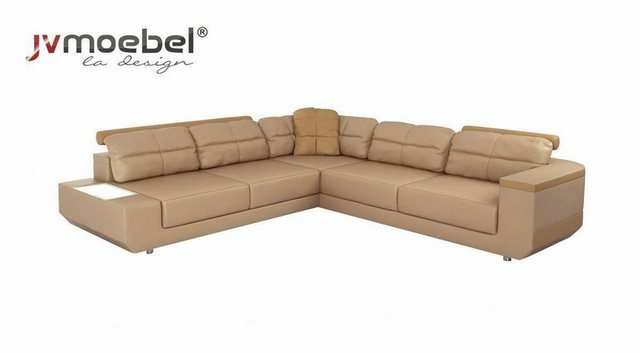 JVmoebel Ecksofa Ecksofa Sofas Luxus Leder L Form Stoff Modern Ecke, Made i günstig online kaufen