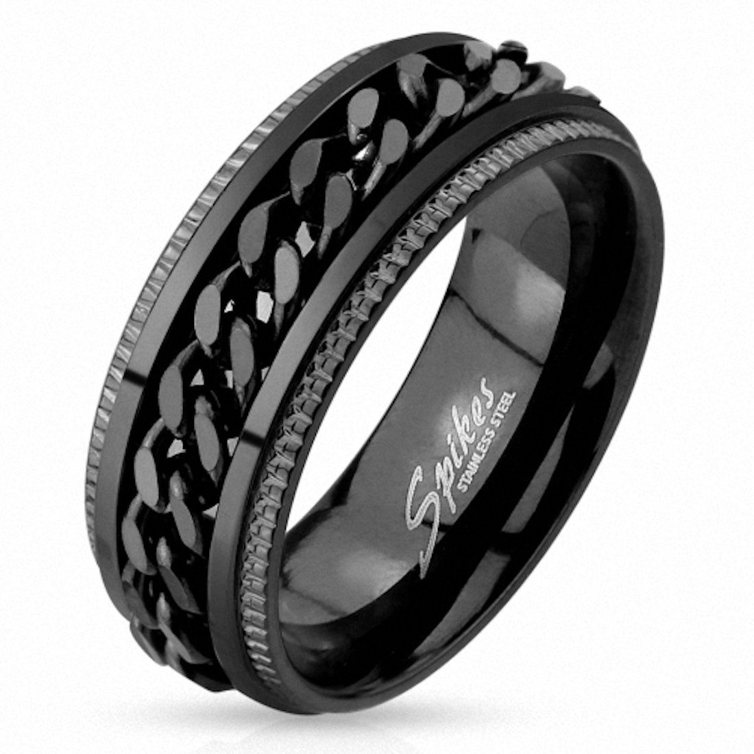 Taffstyle Fingerring Herren Band Ring Edelstahl günstig online kaufen