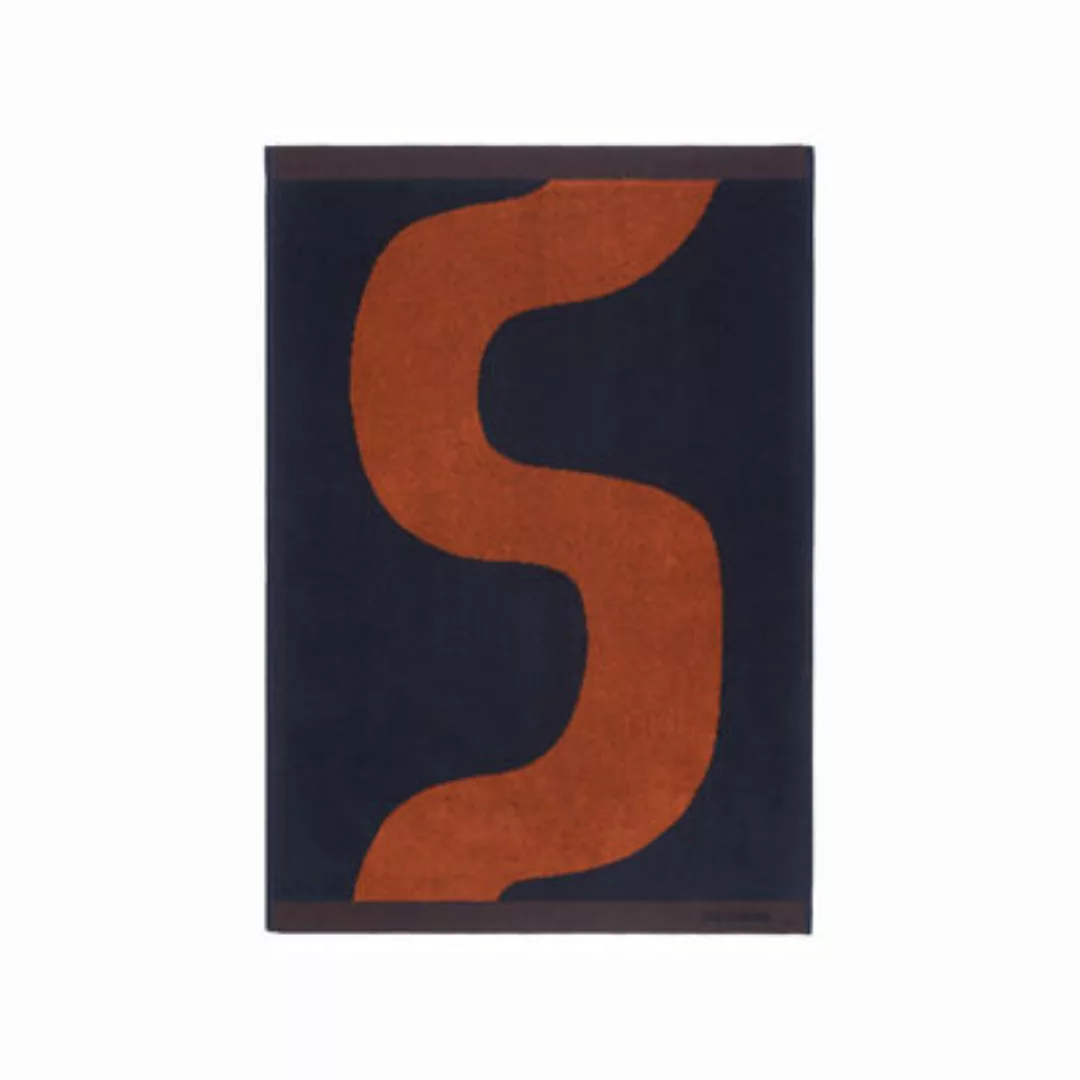 Badetuch Seireeni textil orange / 50 x 70 cm - Marimekko - Orange günstig online kaufen
