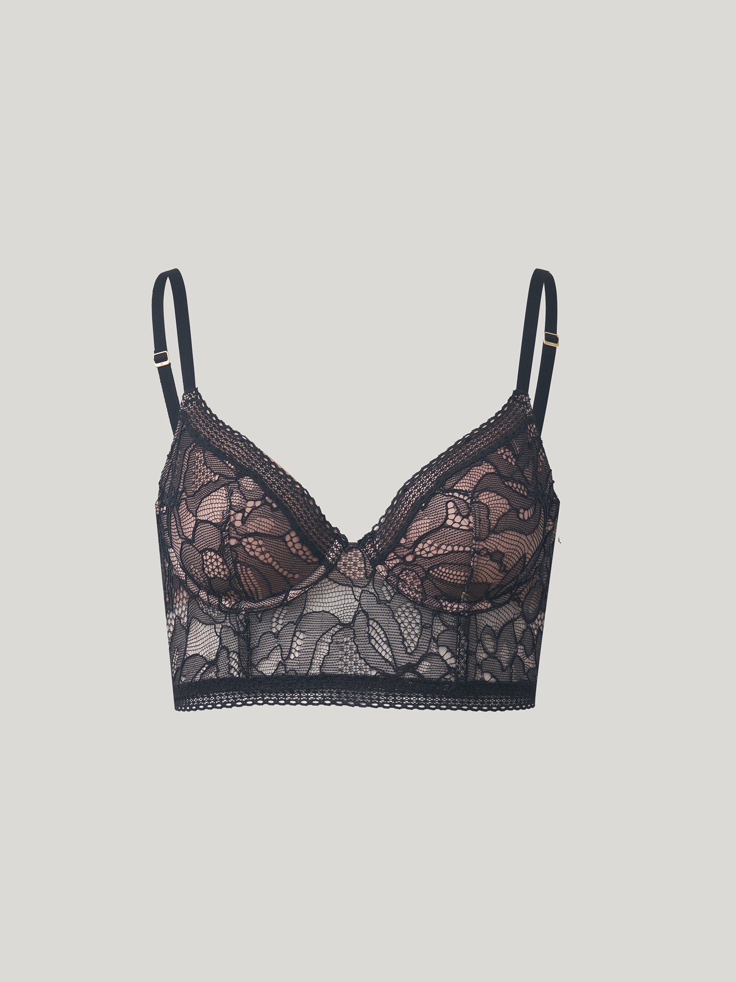 Wolford - Nets and Roses Crop Top Bra, Frau, black, Größe: 85E günstig online kaufen