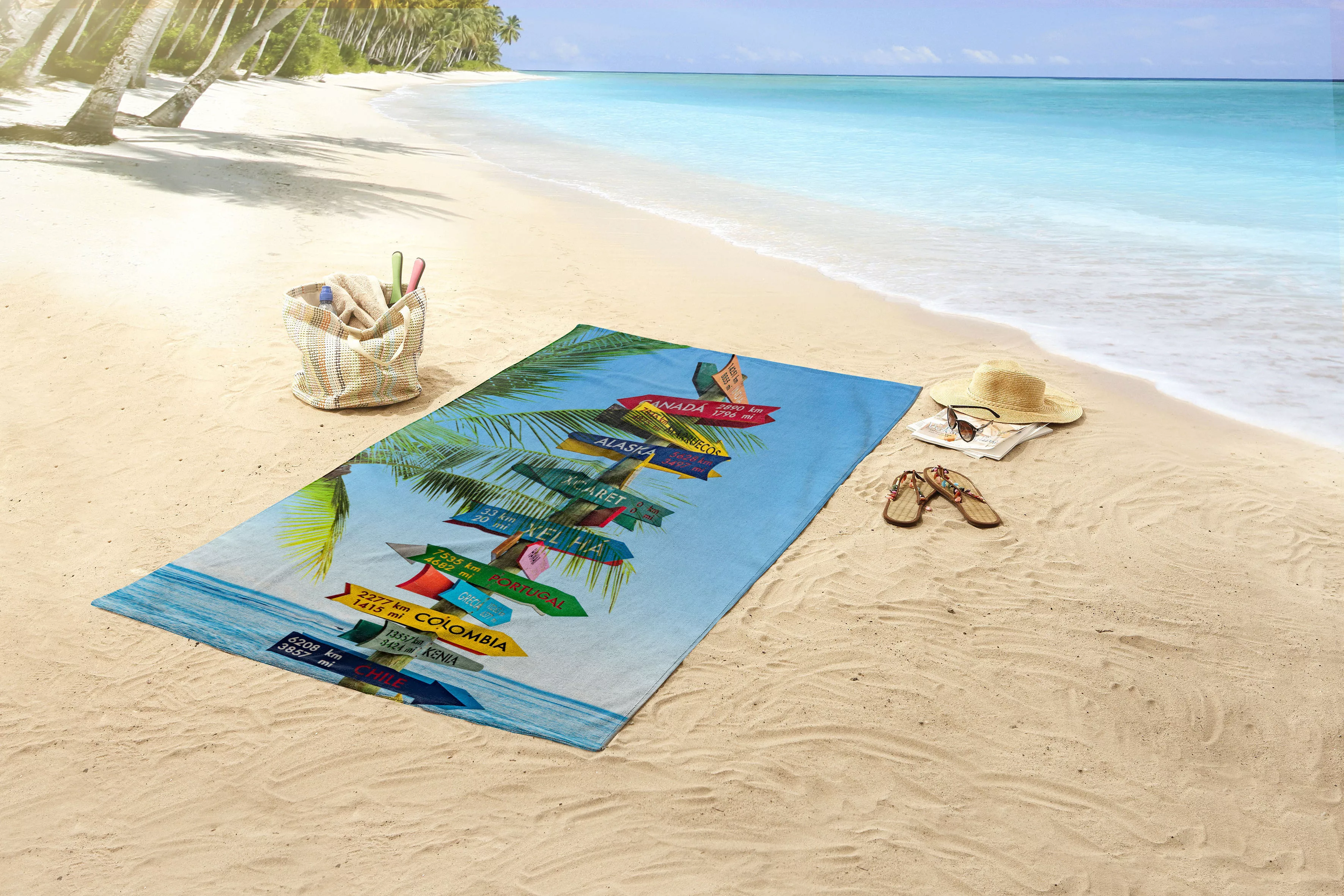 good morning Strandtuch »Beach Sign«, (1 St.), schnell trocknet günstig online kaufen