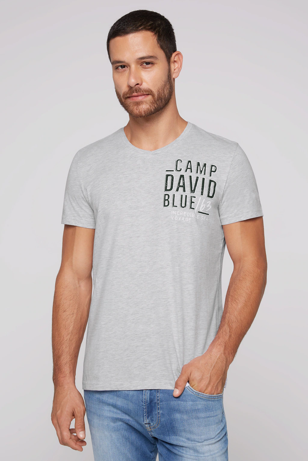 CAMP DAVID V-Shirt, mit Baumwolle günstig online kaufen