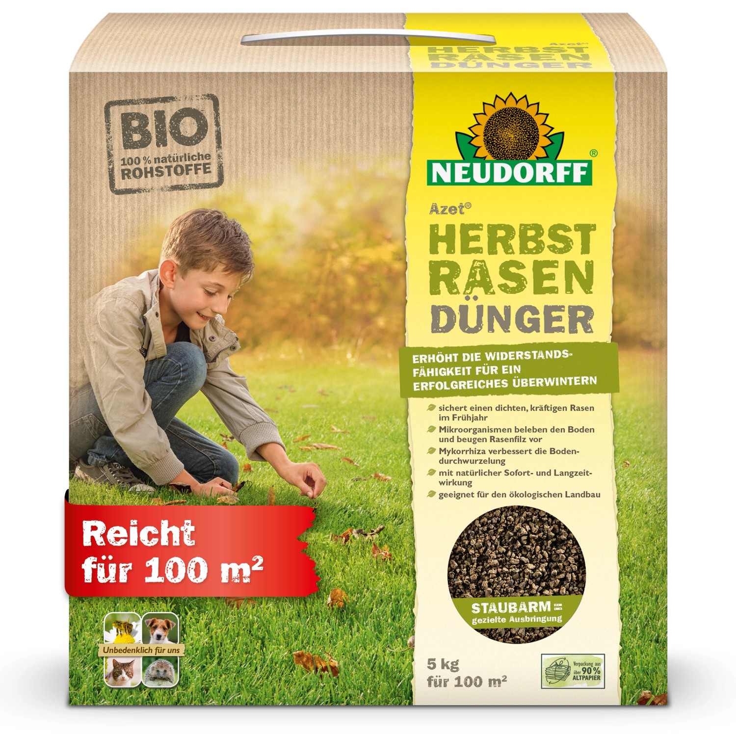 Neudorff Azet Herbst-Rasendünger 5 kg günstig online kaufen