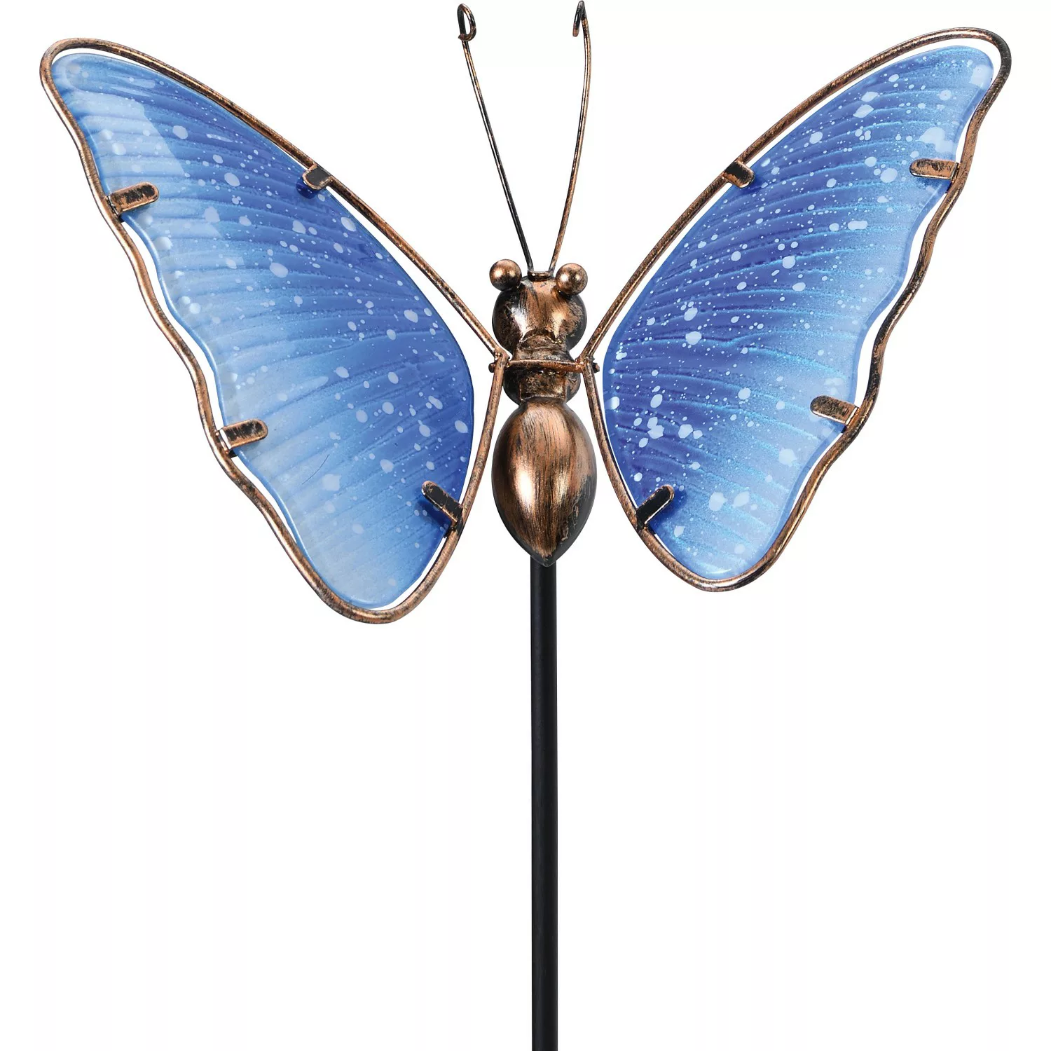 Gartenstecker Schmetterling Blau 95 cm günstig online kaufen