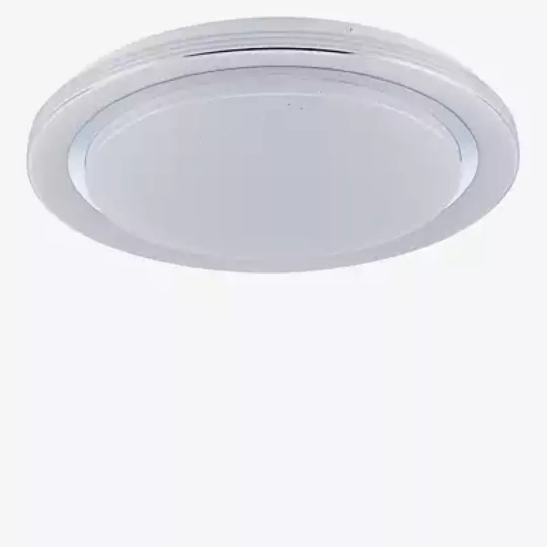 LED Deckenleuchte Rainbow RGBW in Chrom und Weiß 38,5W 2800lm günstig online kaufen