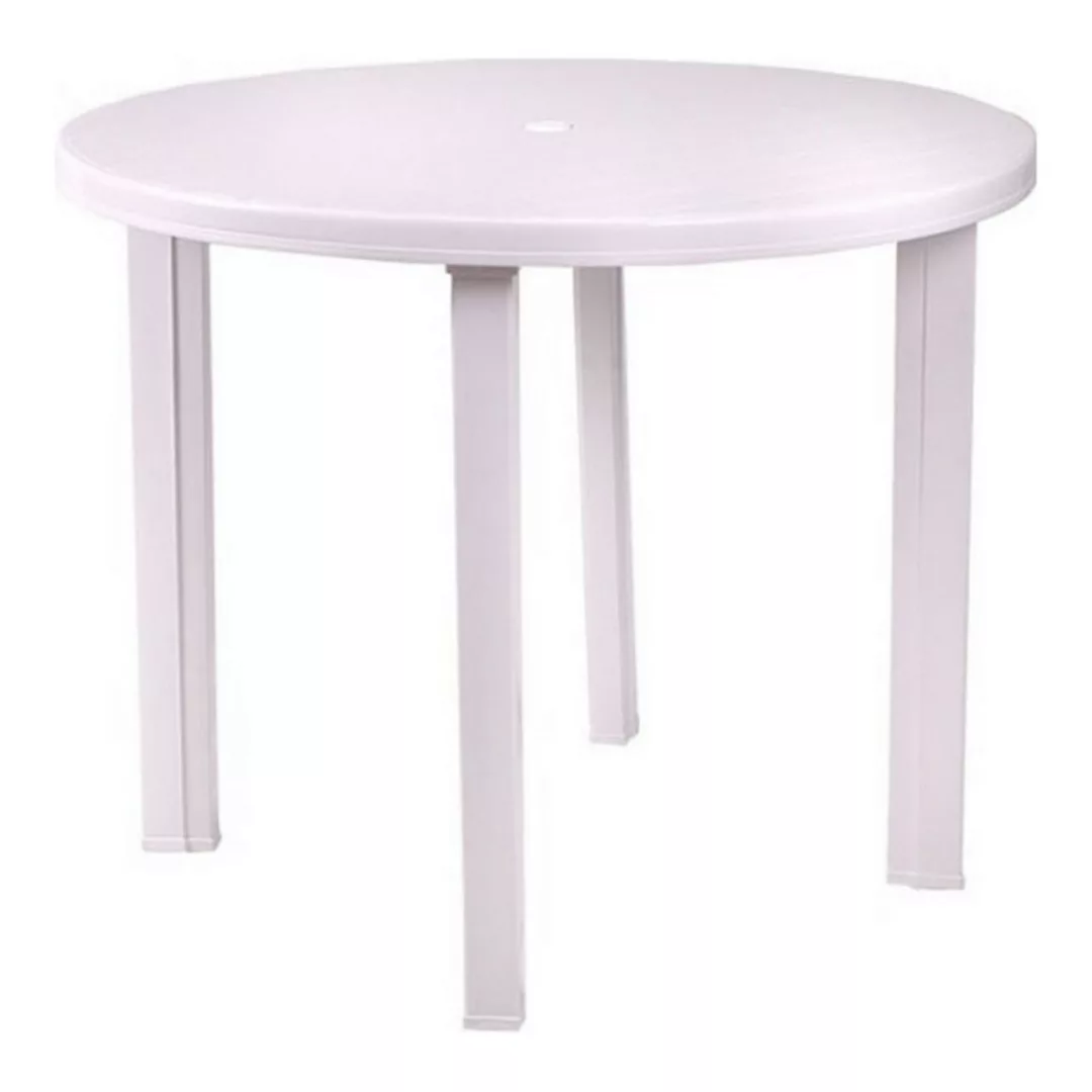 Tisch Kreisförmig Außenbereich Weiß günstig online kaufen