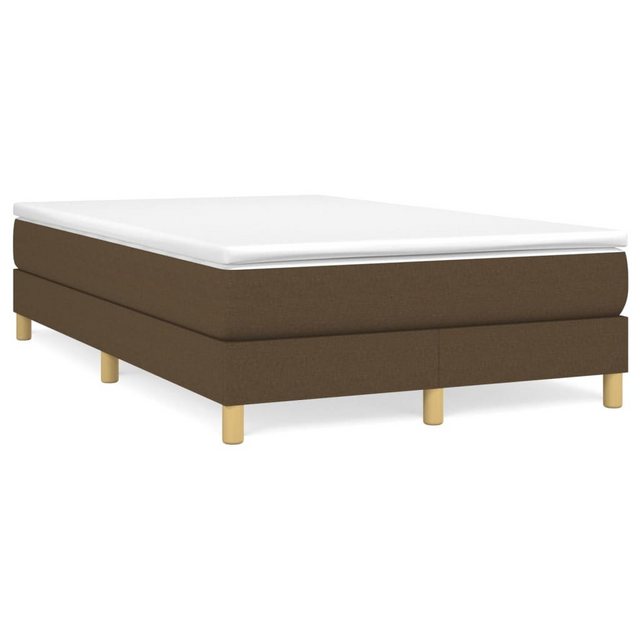 vidaXL Bett Boxspringbett mit Matratze Dunkelbraun 120x200 cm Stoff günstig online kaufen