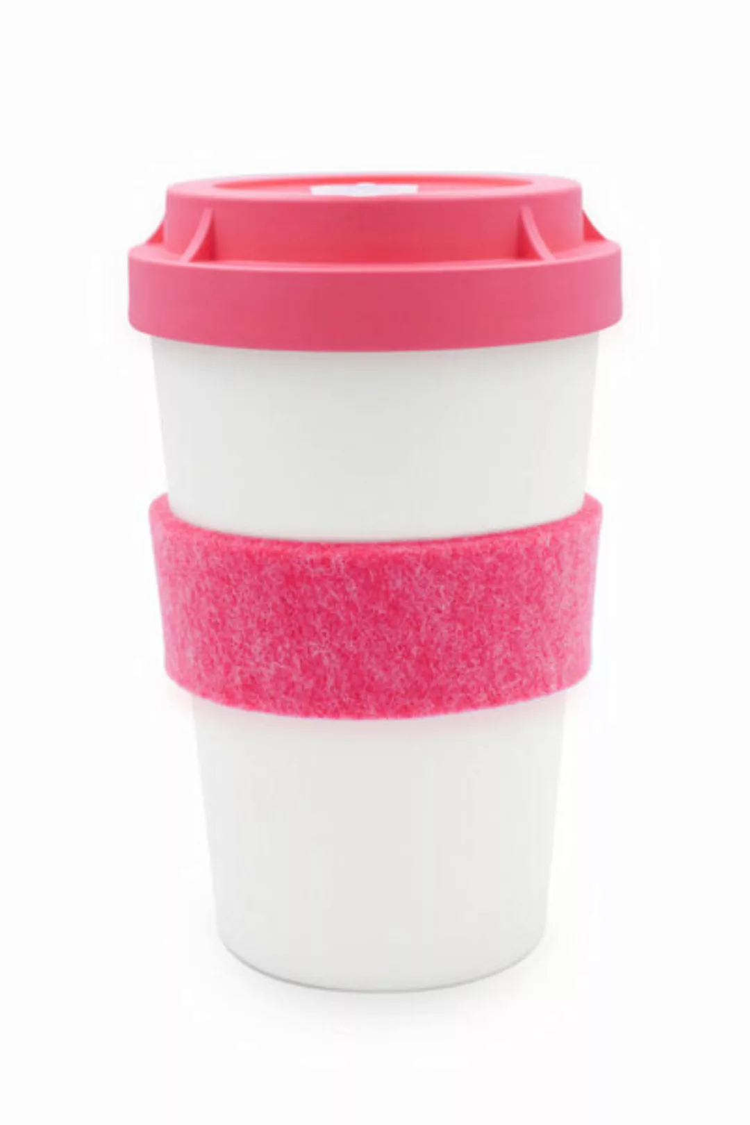 Mehrweg Coffee To-go Becher Aus Nachwachsenden Rohstoffen Pink günstig online kaufen