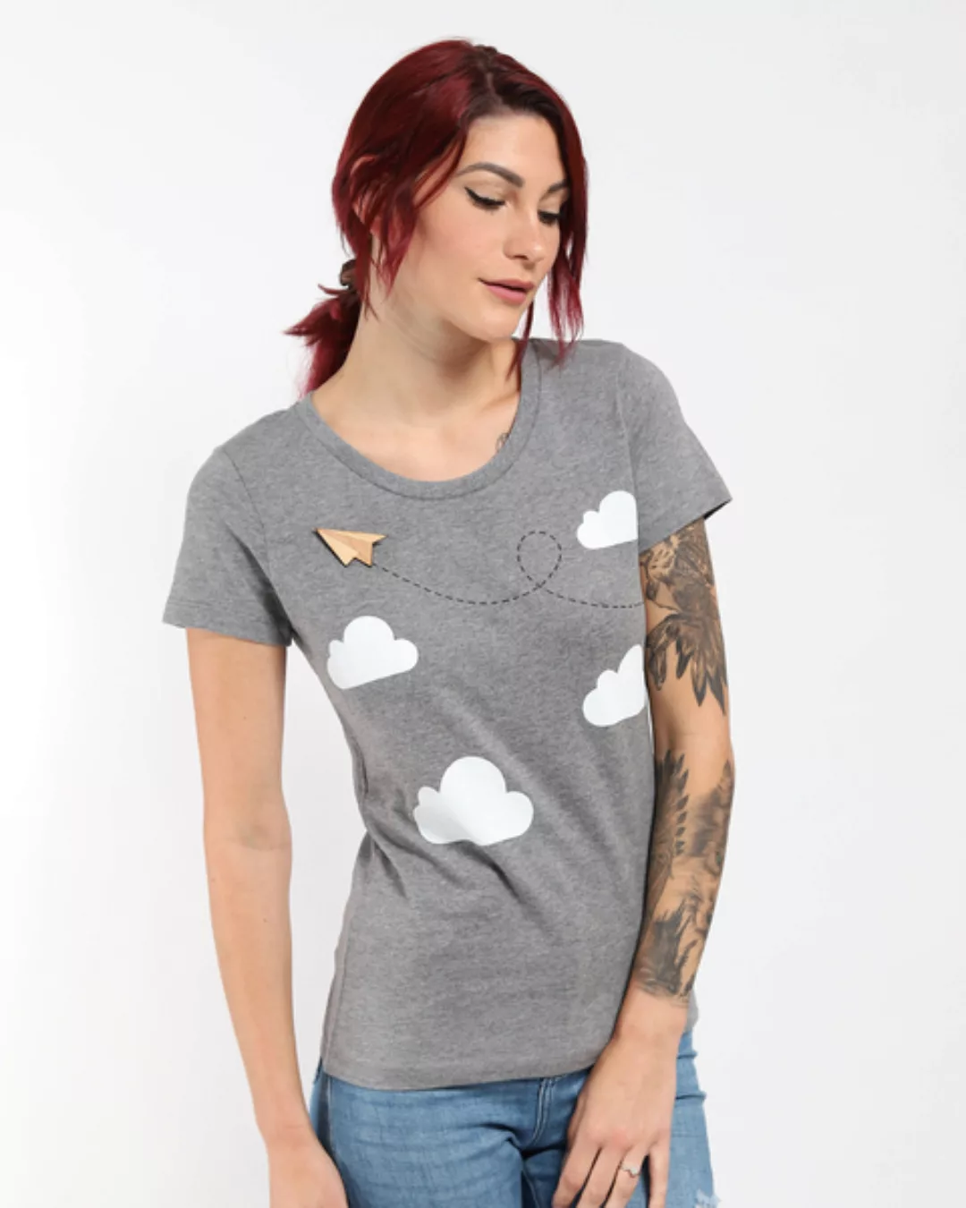 Papierflieger | Broschenshirt Damen günstig online kaufen