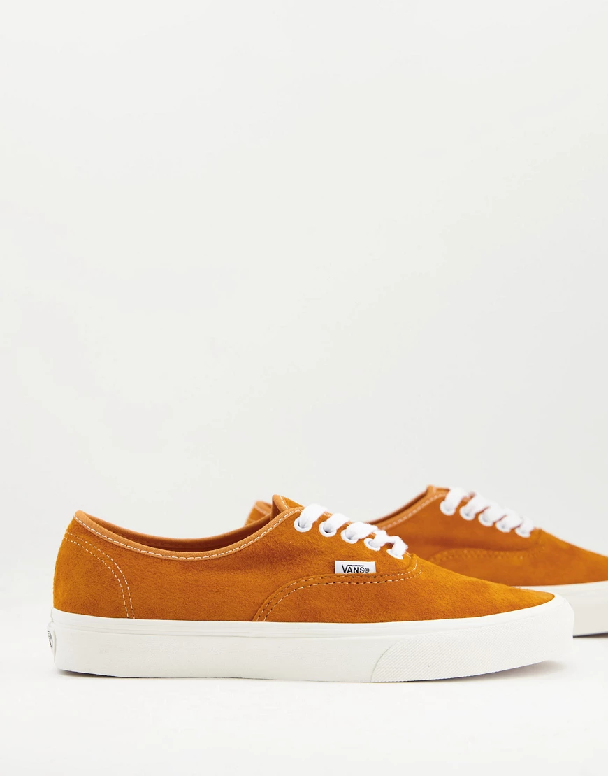 Vans Authentic – Pig Suede – Wildleder-Sneaker in Orange günstig online kaufen