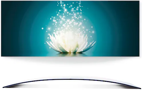 Artland Wandbild "Magie der Lotus-Blume", Blumen, (1 St.), 3D Optik gebogen günstig online kaufen