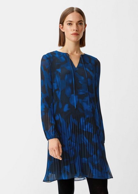 Comma Minikleid Chiffon-Kleid mit Plissee günstig online kaufen