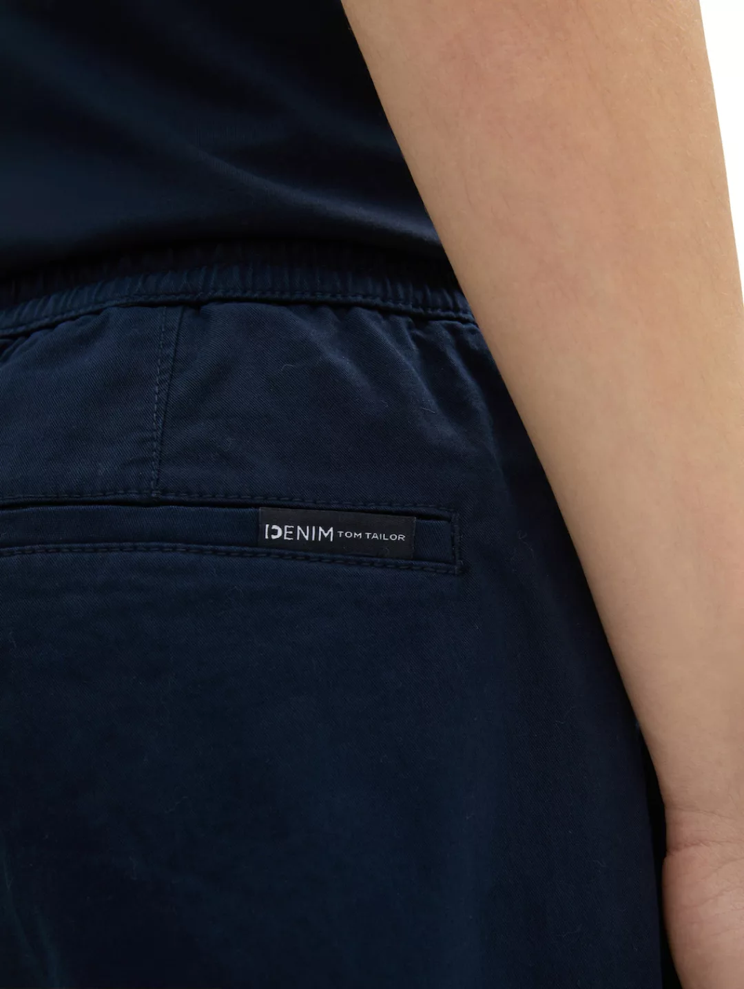 TOM TAILOR Denim Chinohose, mit Gummizug am Bein und Bindeband günstig online kaufen