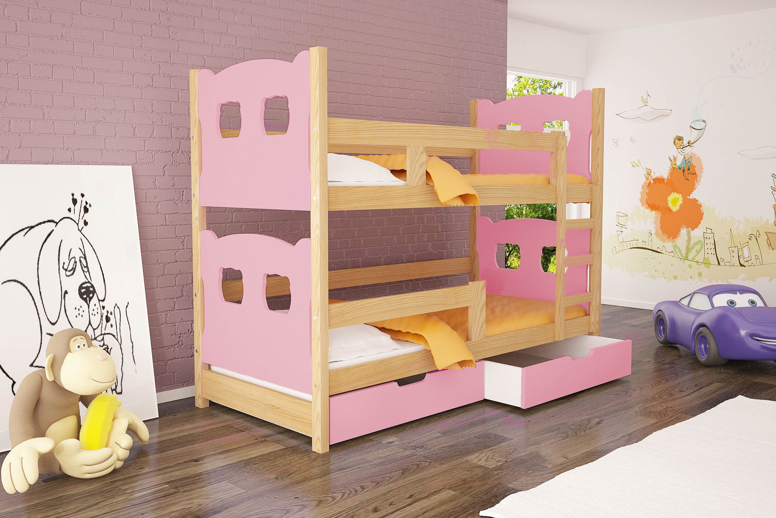 thematys Hochbett Etagenbett optional mit Ausziehbett günstig online kaufen