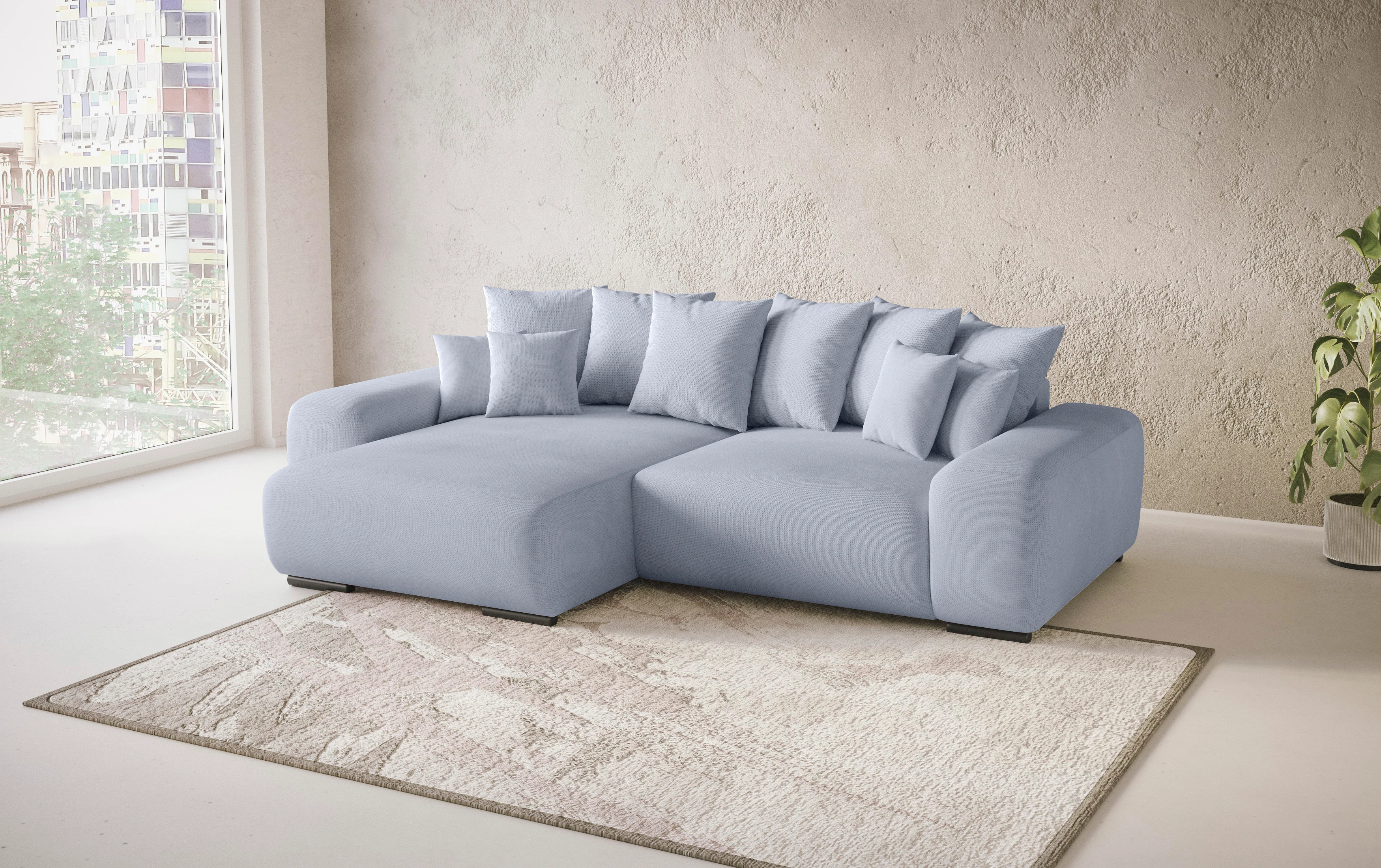 Home affaire Ecksofa "Glamour II, L-Form", mit DuraSpring-Taschenfederkern günstig online kaufen