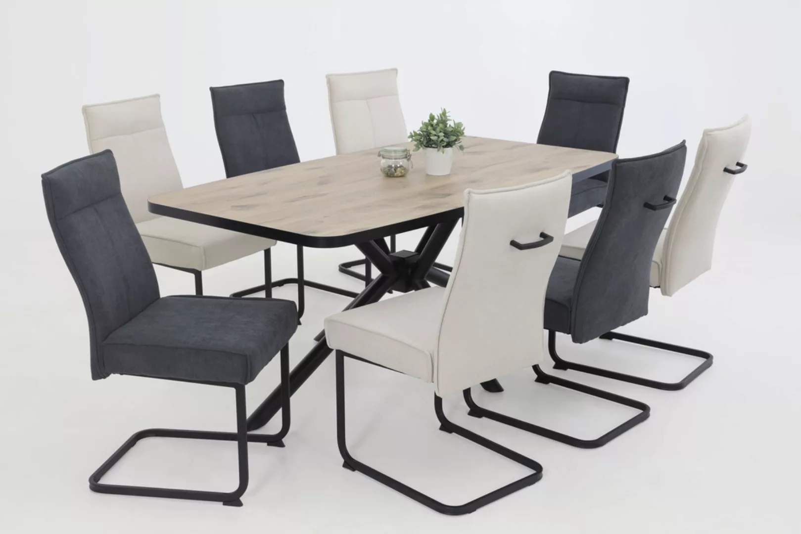 HELA Freischwinger "KAREN Esszimmerstuhl", (Set), 4 St., XL-Breite, Komfort günstig online kaufen