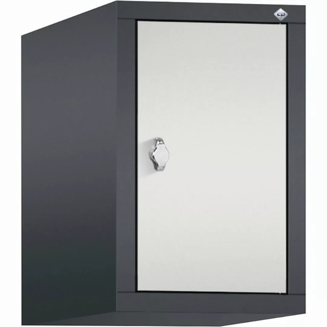 C+P Garderobenschrank Breite: 320 mm x Tiefe: 500 mm x Höhe: 500 mm schwarz günstig online kaufen