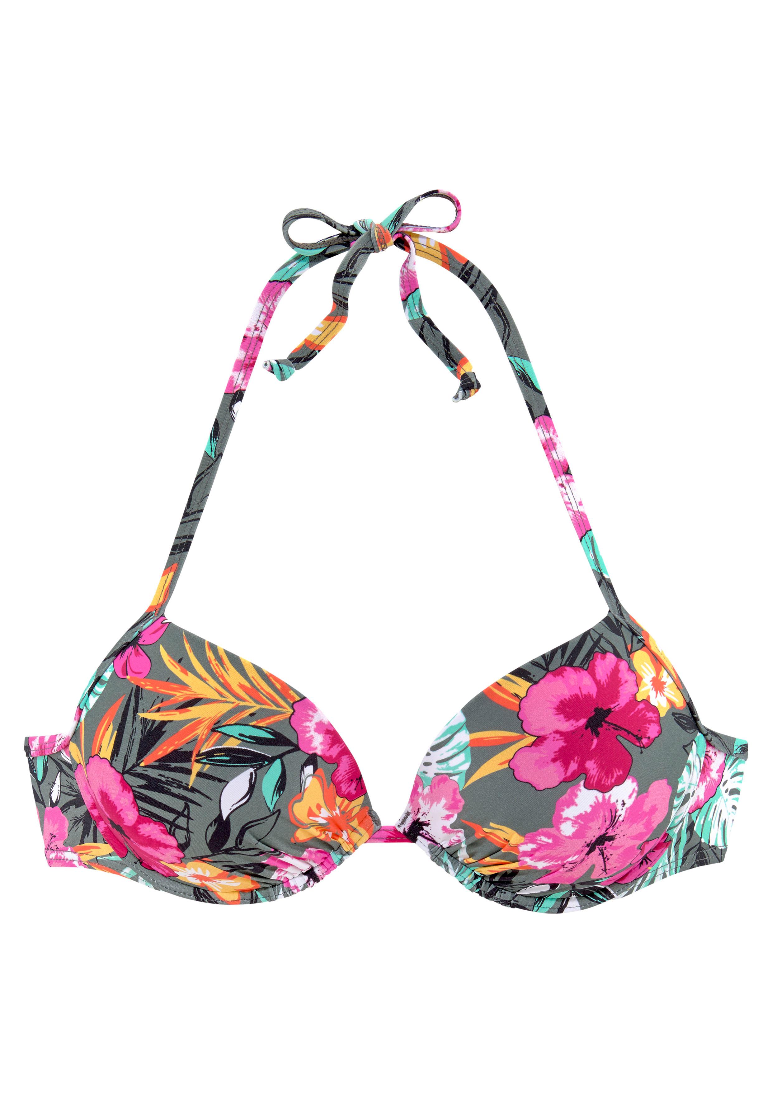 Buffalo Push-Up-Bikini-Top "Pine", mit floralem Design günstig online kaufen
