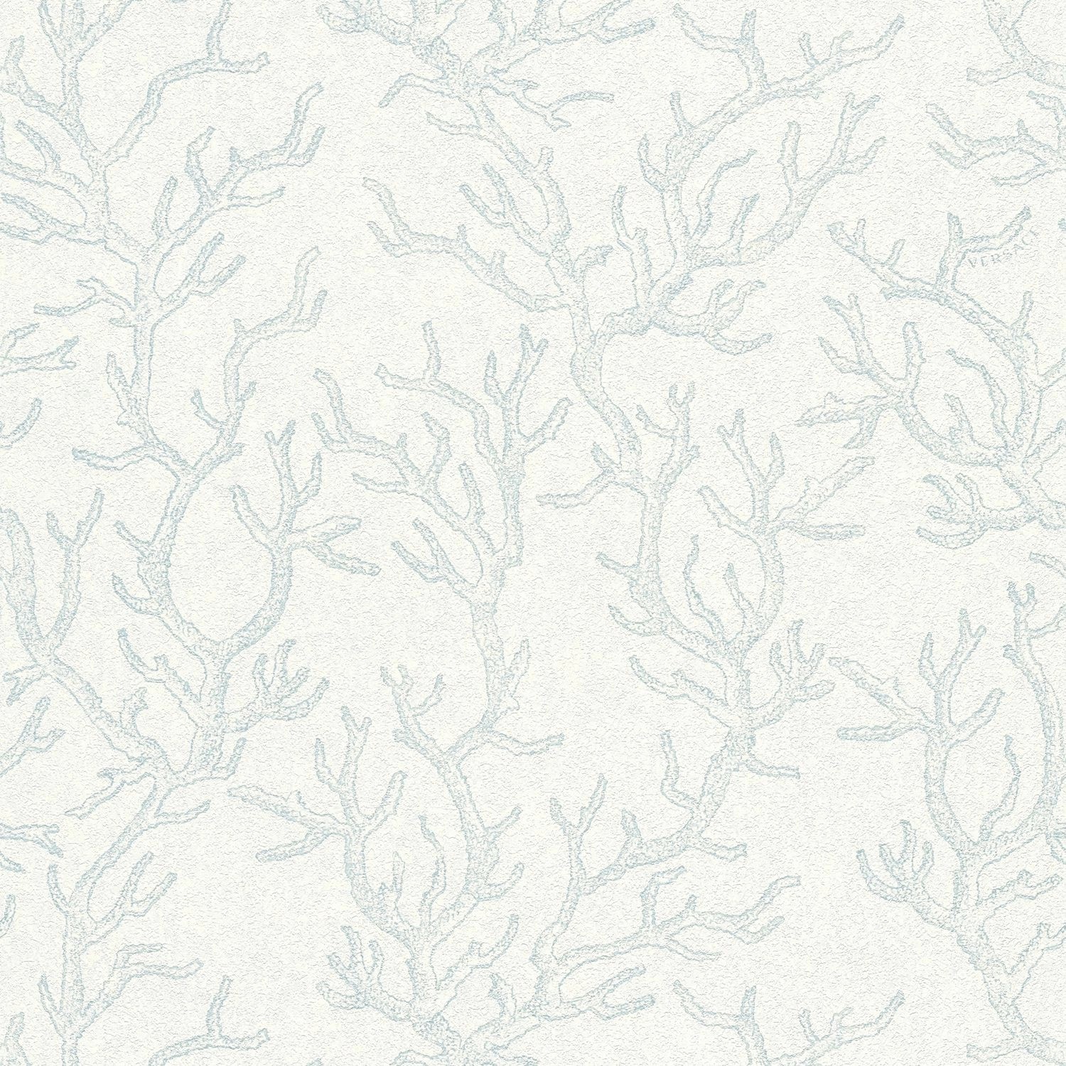 PROFHOME 344972-GU Luxus Tapete Natur dezent schimmernd Blau Silber 7,035 m günstig online kaufen
