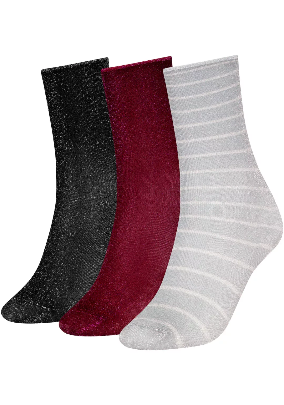 Tommy Hilfiger Socken, (3er-Pack), mit elastischen Bündchen günstig online kaufen