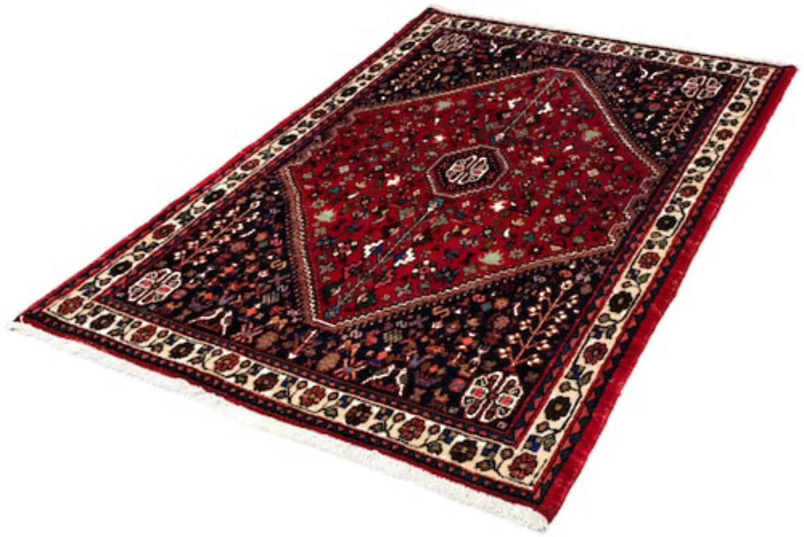 morgenland Wollteppich »Abadeh Medaillon Rosso scuro 161 x 103 cm«, rechtec günstig online kaufen