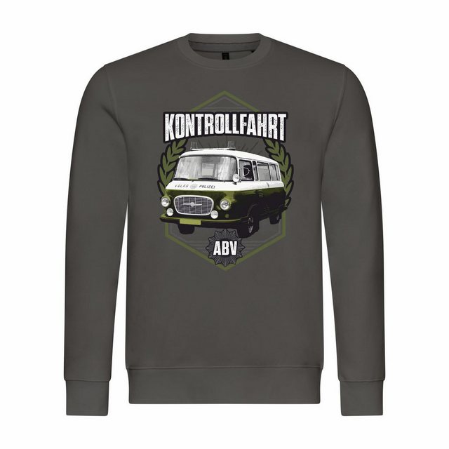 deinshirt Rundhalspullover Herren Sweatshirt Kontrollfahrt Mit Print Motiv, günstig online kaufen