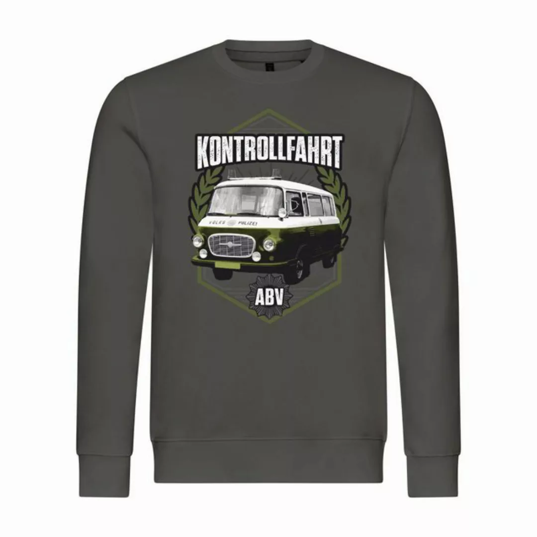 deinshirt Rundhalspullover Herren Pullover Kontrollfahrt Mit Print Motiv, G günstig online kaufen