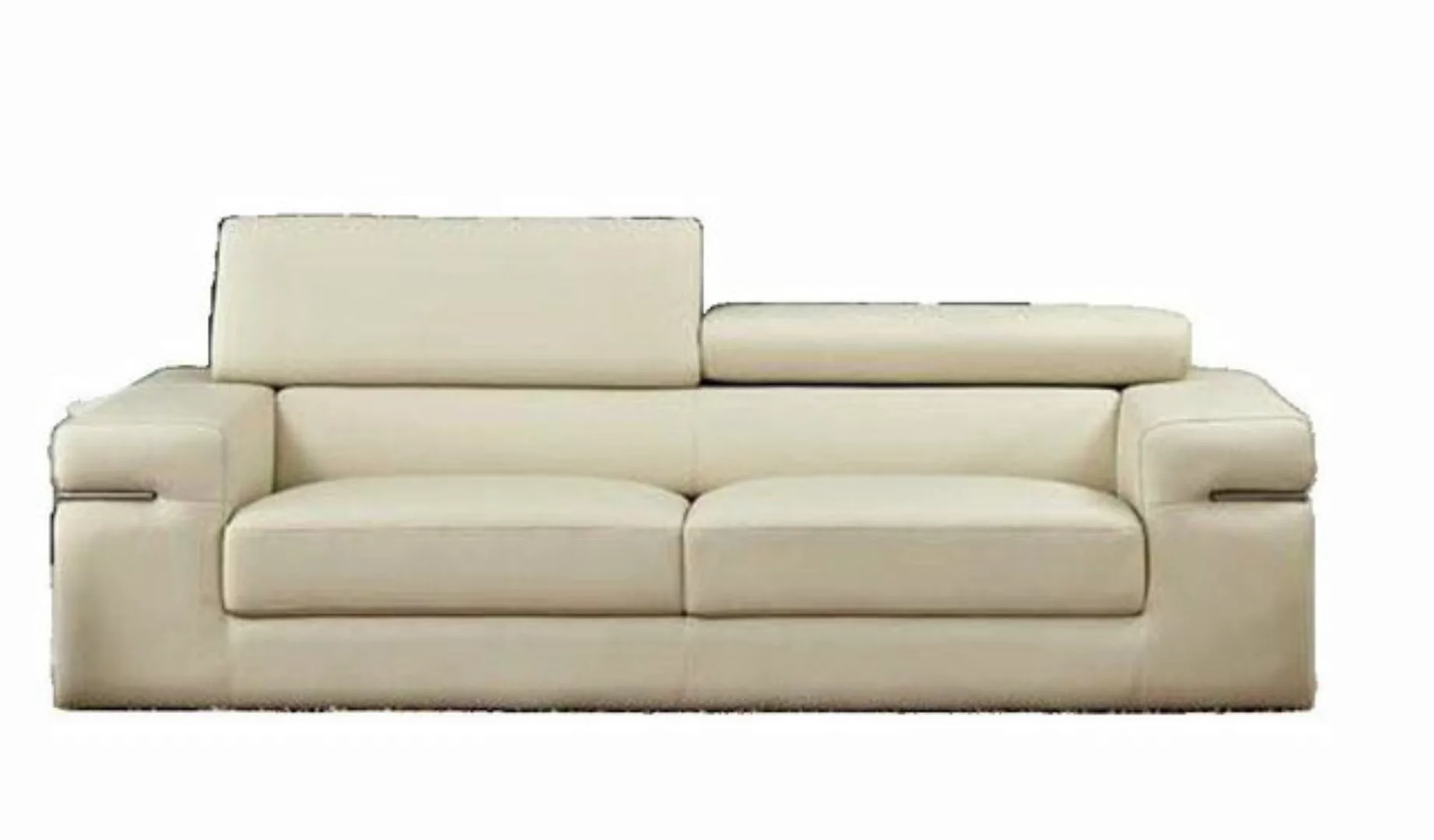 JVmoebel Sofa Beiger 3-Sitzer Ledersofa Couch Polster Sitz 3er Lounge, Made günstig online kaufen