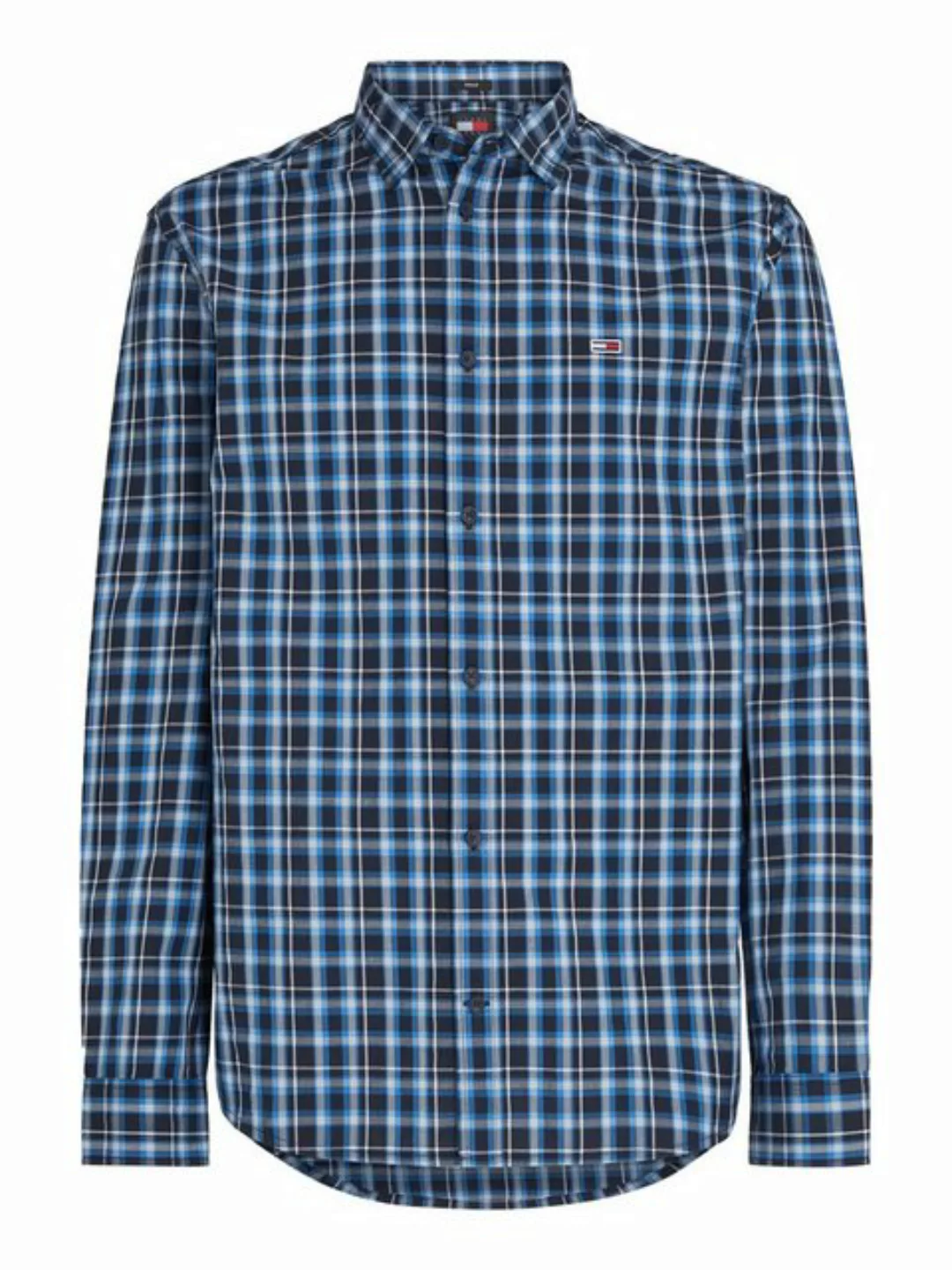 Tommy Jeans Karohemd TJM REG ESSENTIAL CHECK SHIRT mit Logostickerei günstig online kaufen