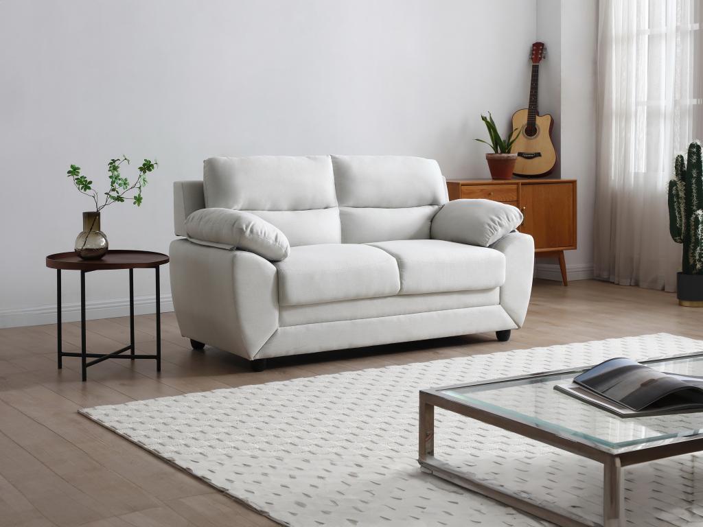 Sofa 2-Sitzer - Stoff - Beige - MANOA günstig online kaufen