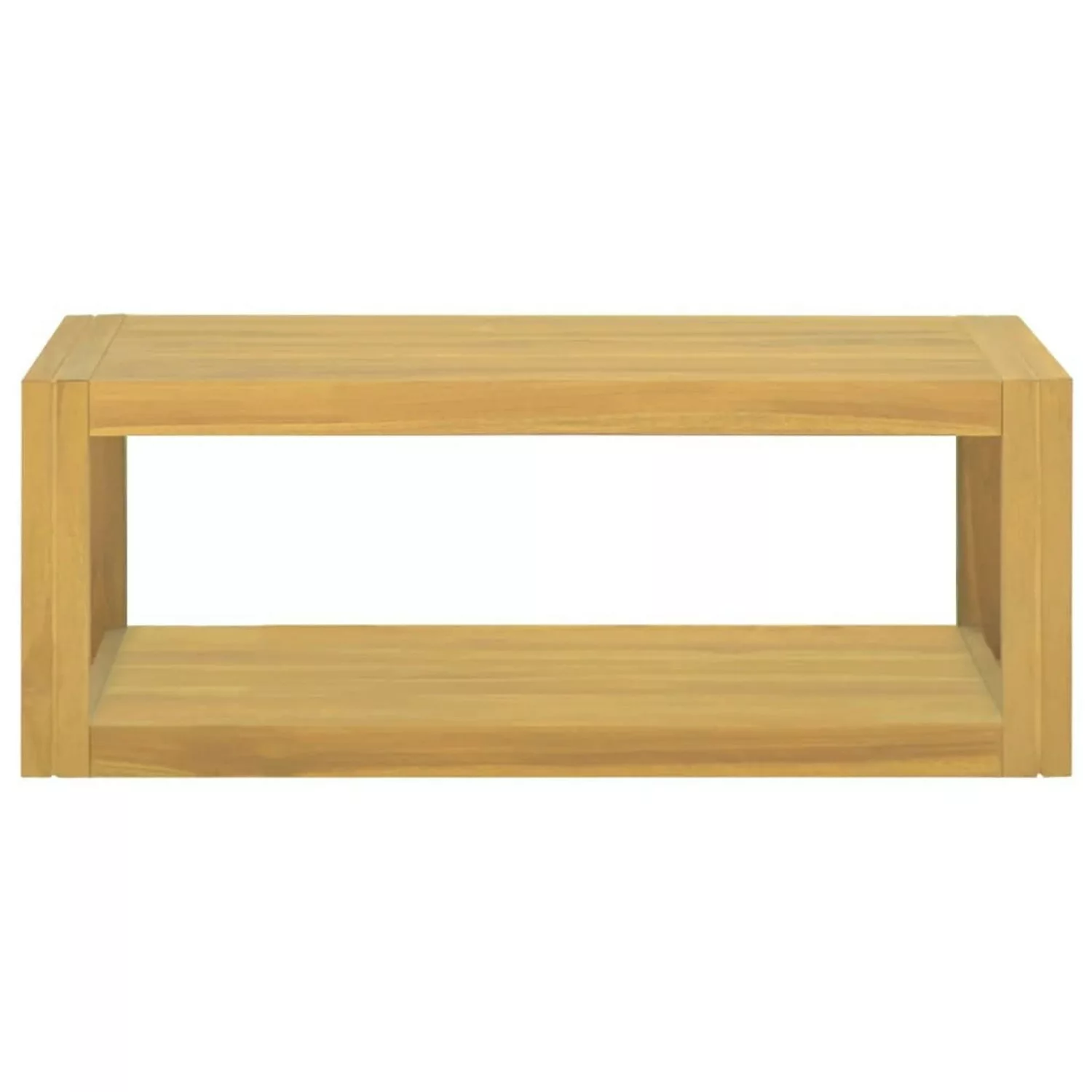 vidaXL Wand-Badregal 90x45x35 cm Massivholz Teak günstig online kaufen