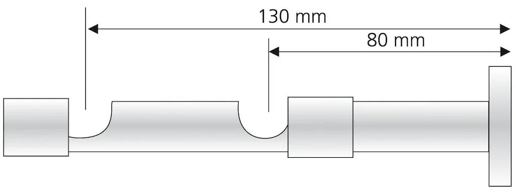 Liedeco Doppelträger, (1 St.), für Gardinenstangen Ø 16 mm günstig online kaufen