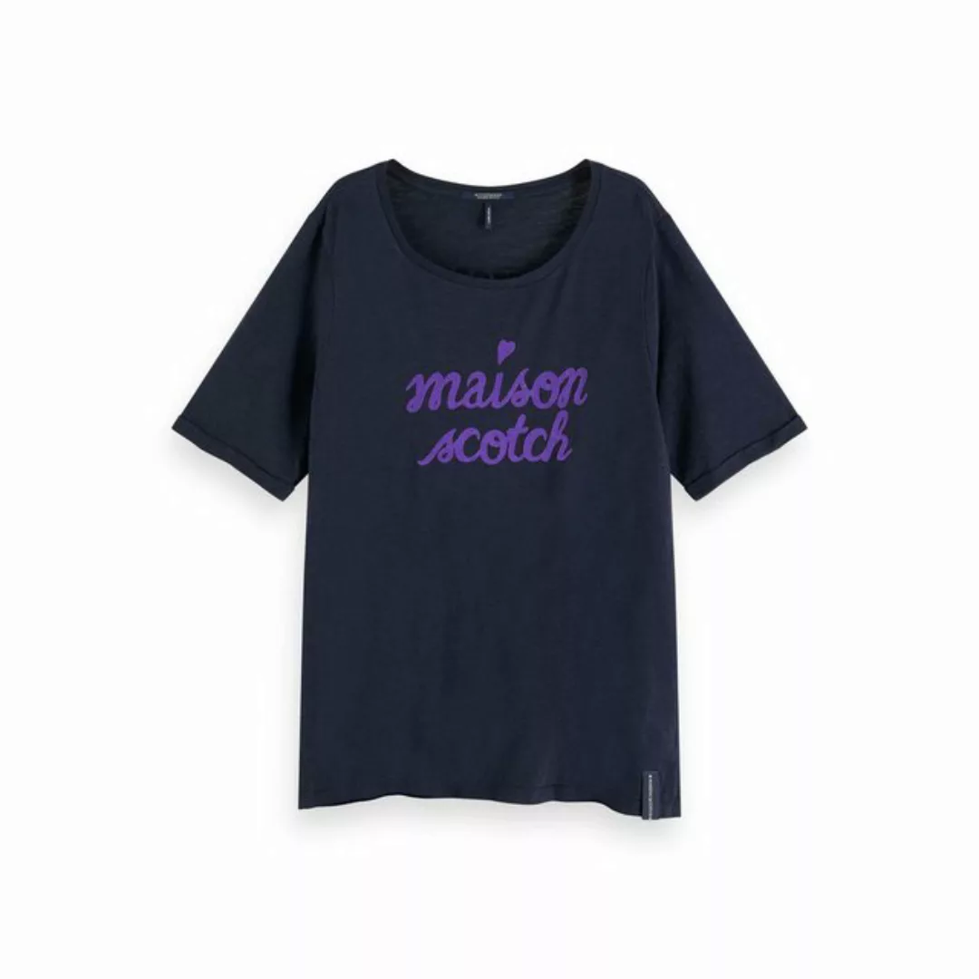 Maison Scotch T-Shirt Maison Scotch Damen T-Shirt Relaxed Fit Artwork Tee 1 günstig online kaufen