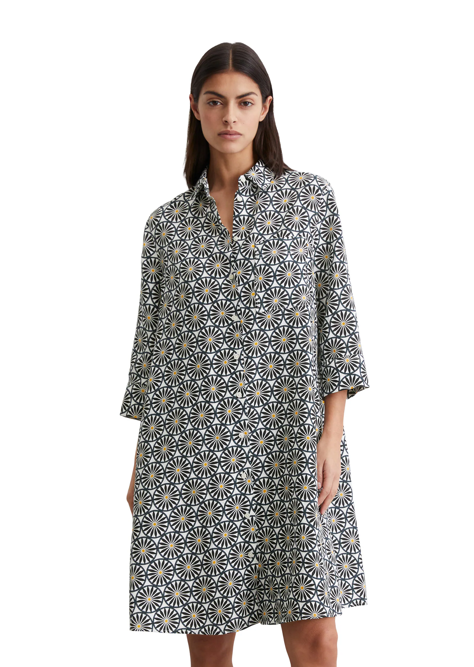 Marc OPolo Midikleid "mit Print-Muster" günstig online kaufen