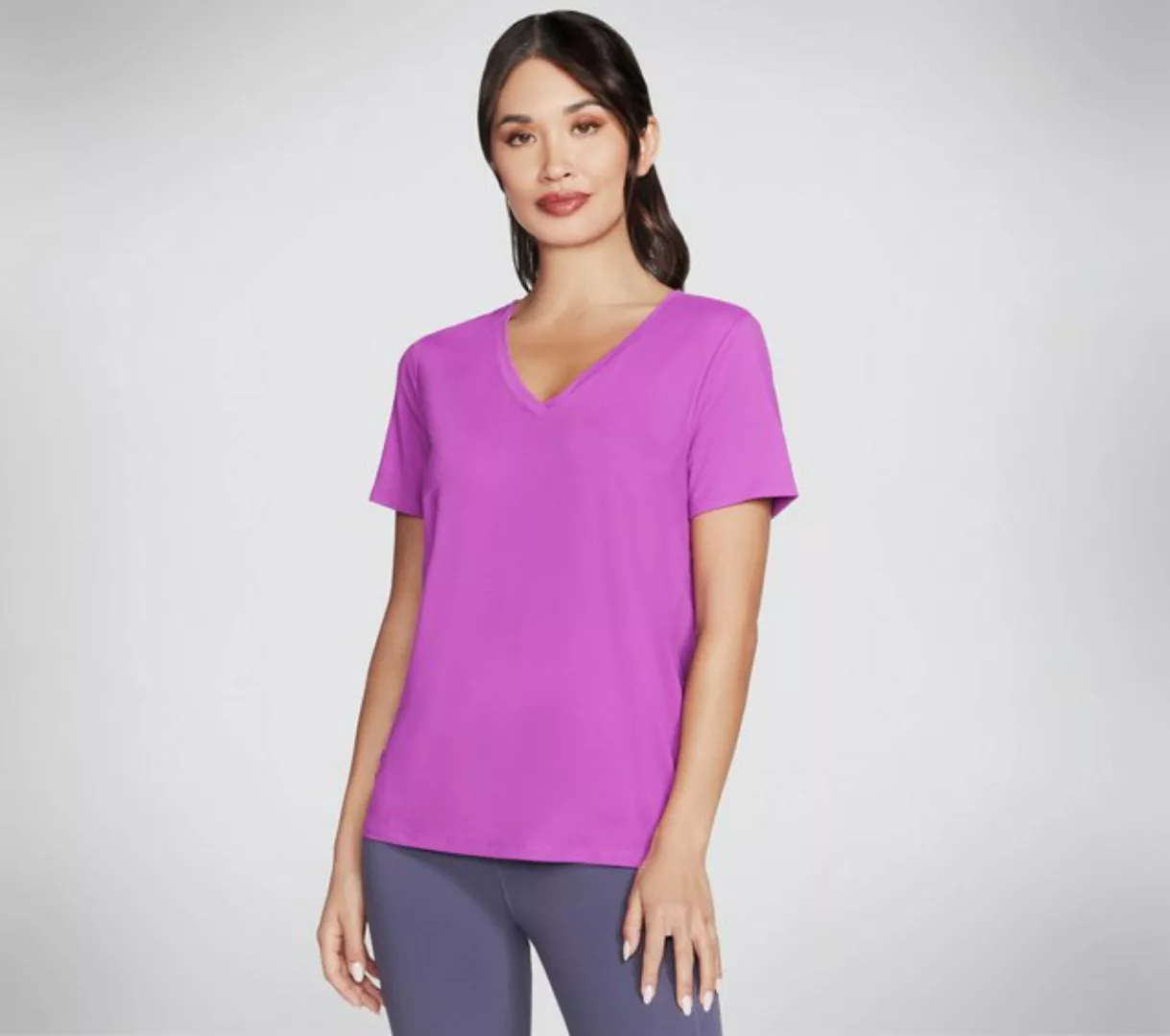 Skechers T-Shirt GODRI SERENE VNECK TOP V-Ausschnitt günstig online kaufen