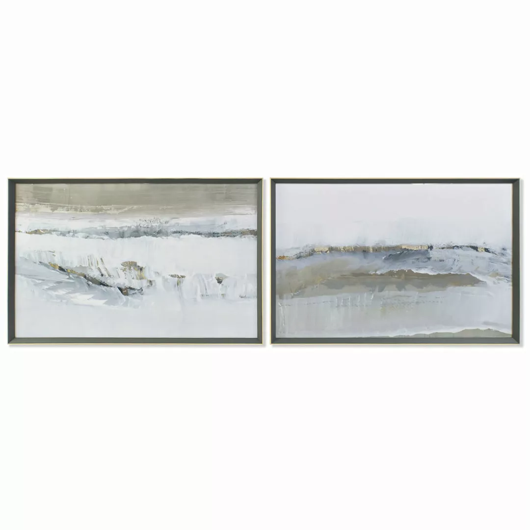 Bild Dkd Home Decor Kristall Leinwand Abstrakt (2 Pcs) (105 X 3 X 71 Cm) günstig online kaufen