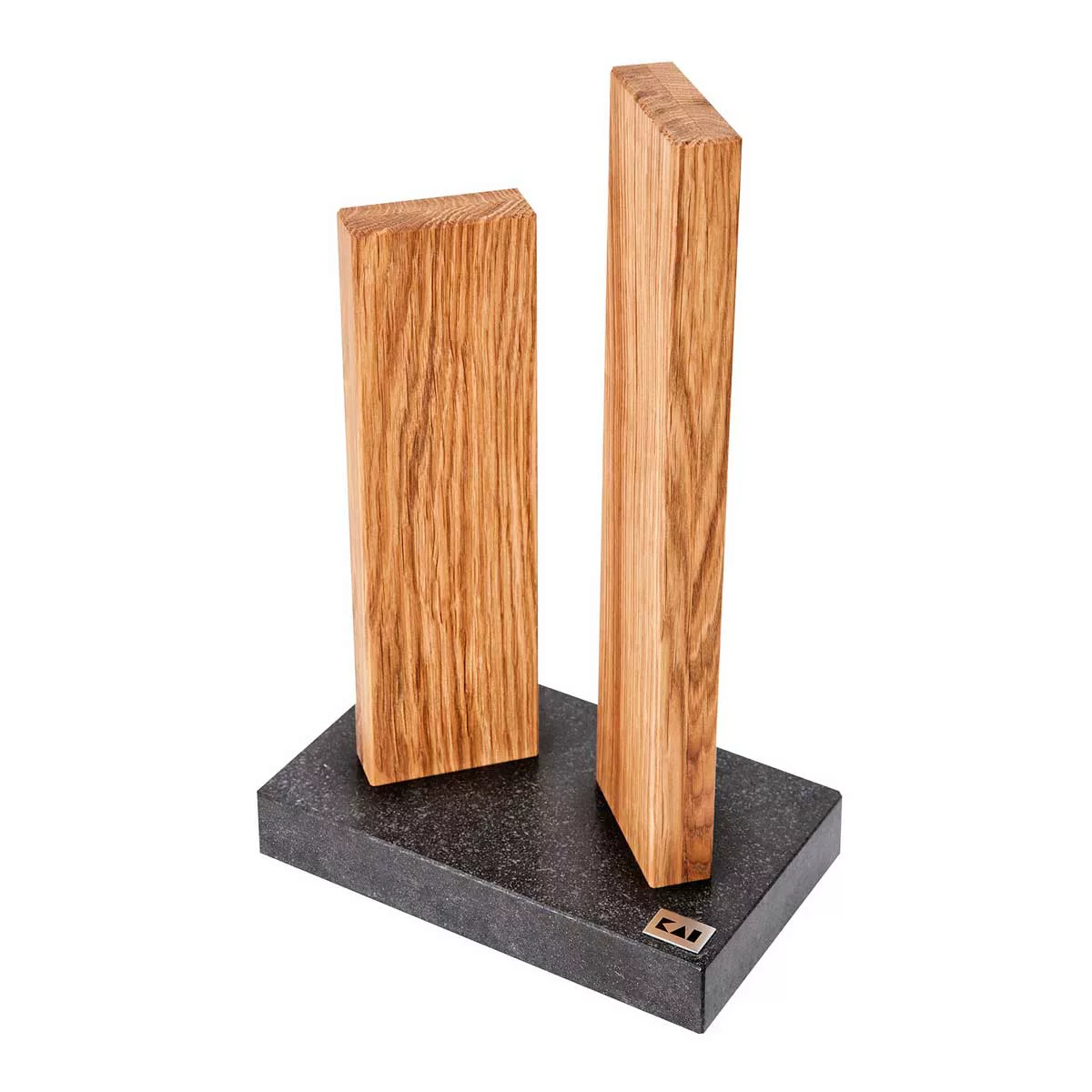 KAI Messerblock Stonehenge magnetisch für 4 Messer - Eichenholz mit Granits günstig online kaufen