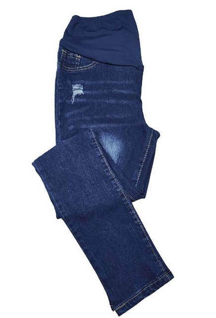 MIMIOO Umstandsjeans Zerrissene Jeans zur Bauchkontrolle für schwangere Fra günstig online kaufen