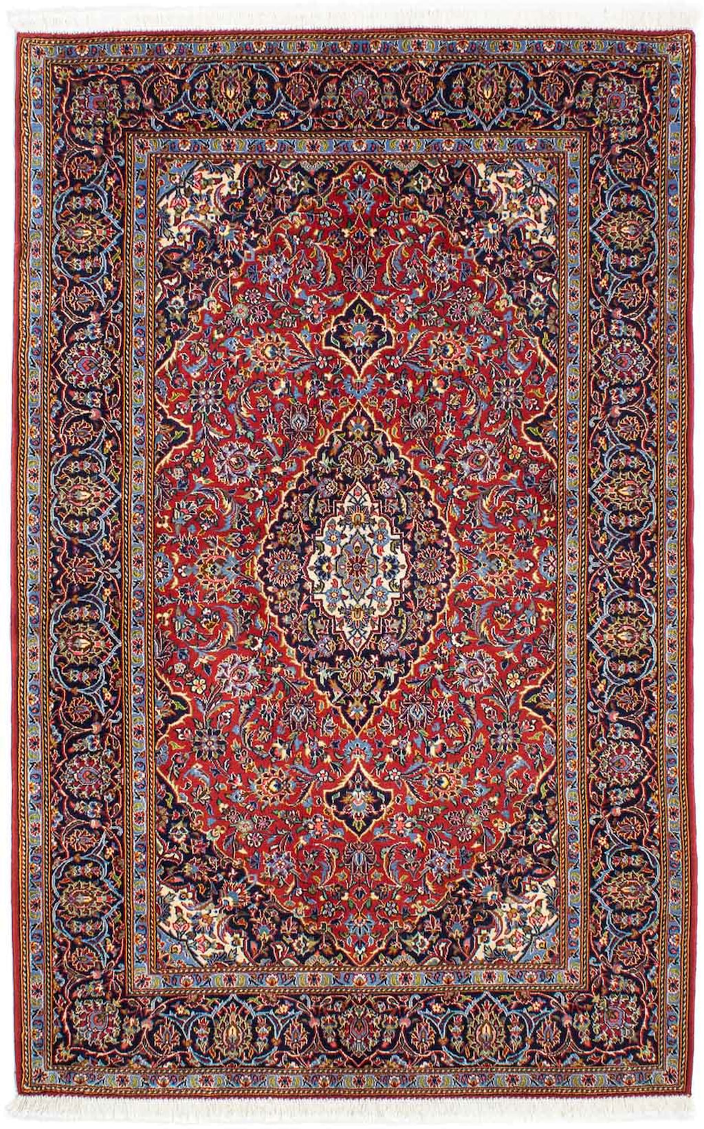 morgenland Orientteppich »Perser - Keshan - 216 x 142 cm - rot«, rechteckig günstig online kaufen