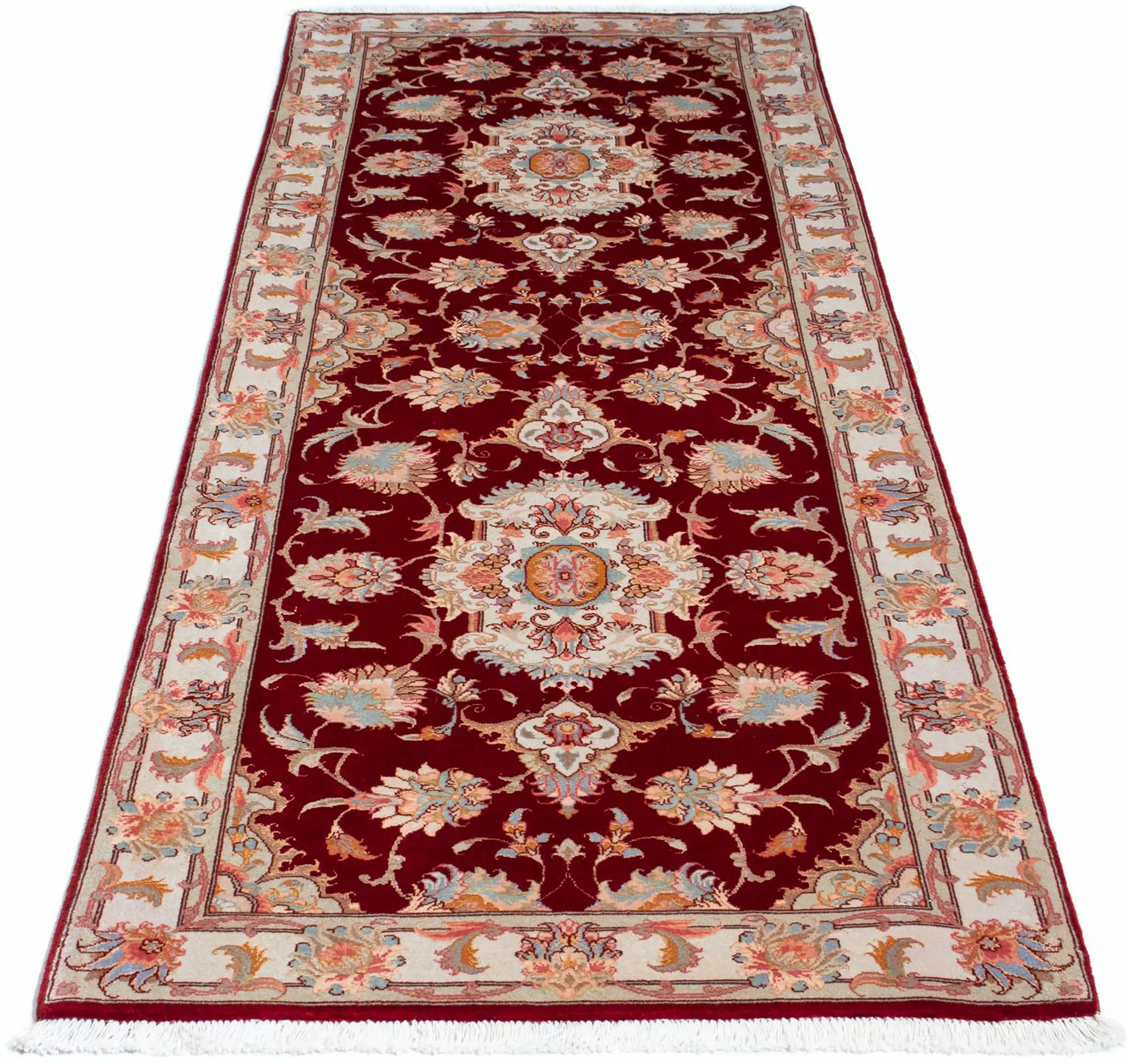 morgenland Orientteppich »Perser - Täbriz - Royal - 208 x 80 cm - dunkelrot günstig online kaufen