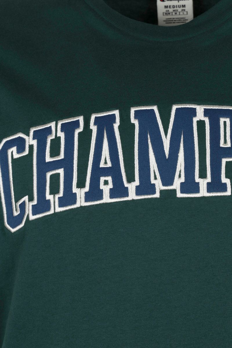 Champion T-Shirt Logo Dunkelgrün - Größe XL günstig online kaufen